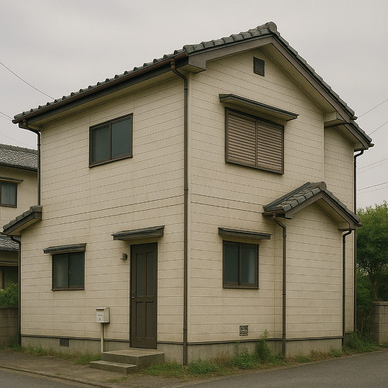 外壁の色あせの写真