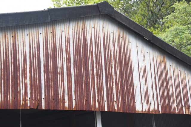 鉄部の錆の写真